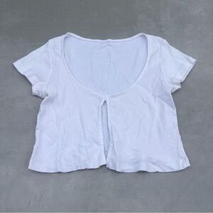 Cotton Babydoll Slit Tee